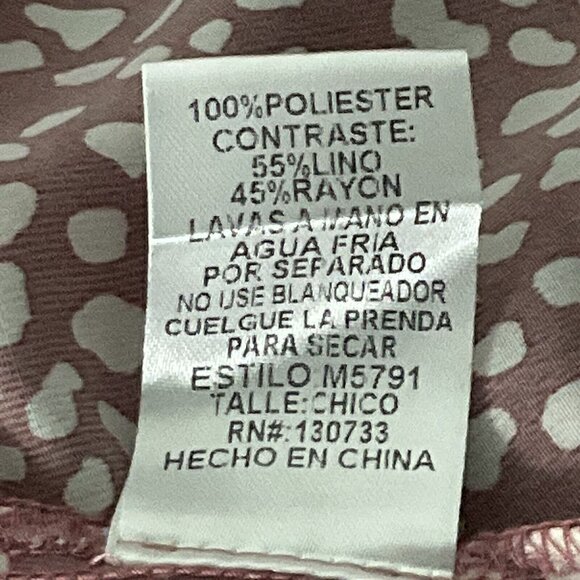 Umgee Dress Women Sz Small Polka Dot Linen Fringe Hem V-Neck Boho Flowy Boho - Picture 10 of 14